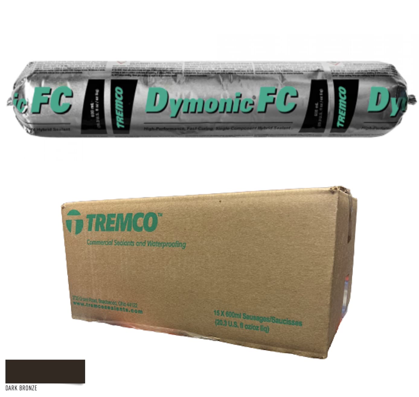 Tremco Dark Bronze Dymonic FC HighPerformance, FastCuring, Single