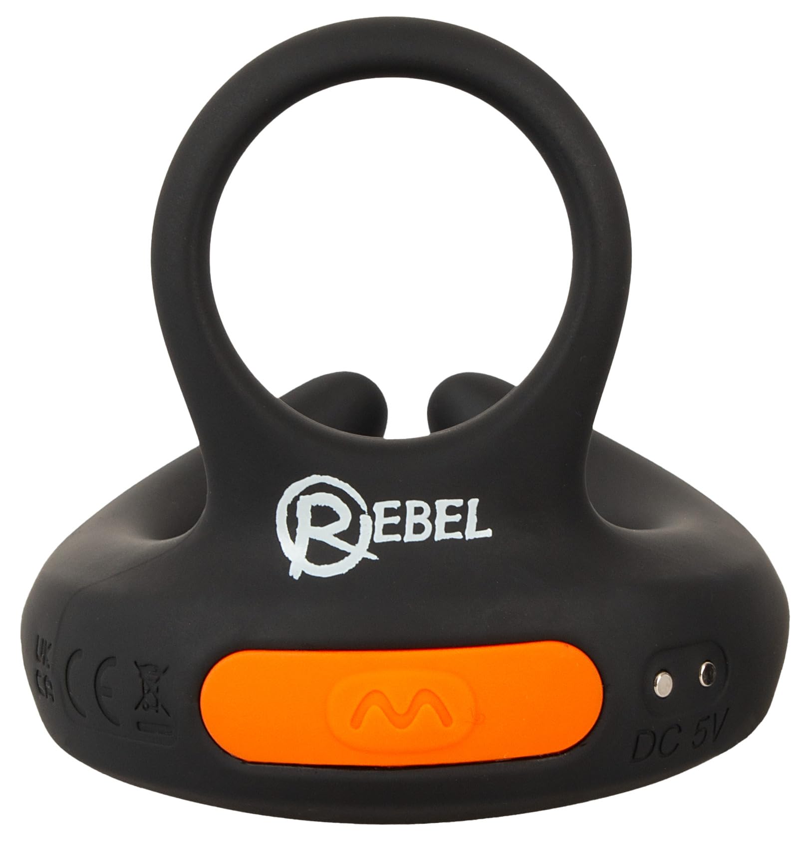 Rebel Rc Scrotum Stimolatore con vibrazione Nero 9,4 cm