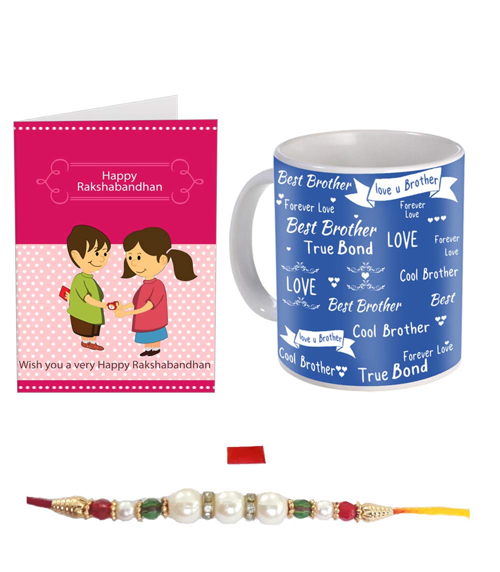 SKYTRENDS Gift for Rakhi | Rakshabandhan | Birthday | Anniversary | Gift for Sister and Brother | Rakhi Gift for Brother | Gift for Sister | Rakhi Gift | Rakhi Gift Ideas | Printed Coffee Mug-086