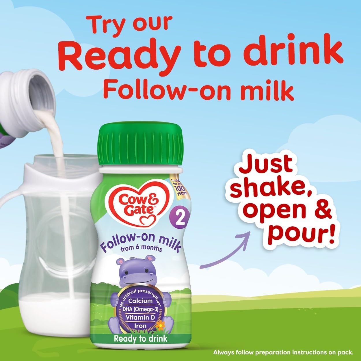 Ready Made Cow And Gate Milk Purple Cow Gate Follow On Baby Milk