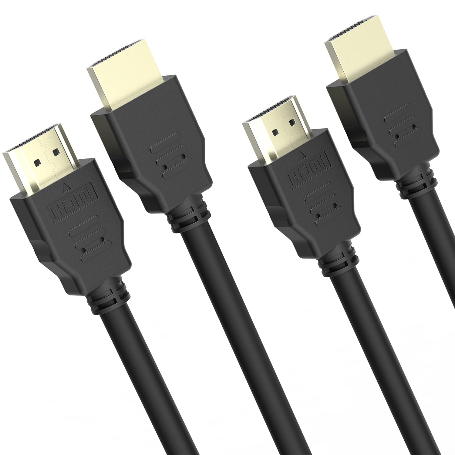 Kado Paquete de 2 cables HDMI de 5 pies, HDMI 1.4 de alta velocidad con Ethernet 1920 x 1080 FHD 144 Hz 100 Hz 60 Hz HDCP, macho a macho de 1,5 m, piezas originales hechas para monitor Sceptre, TV,