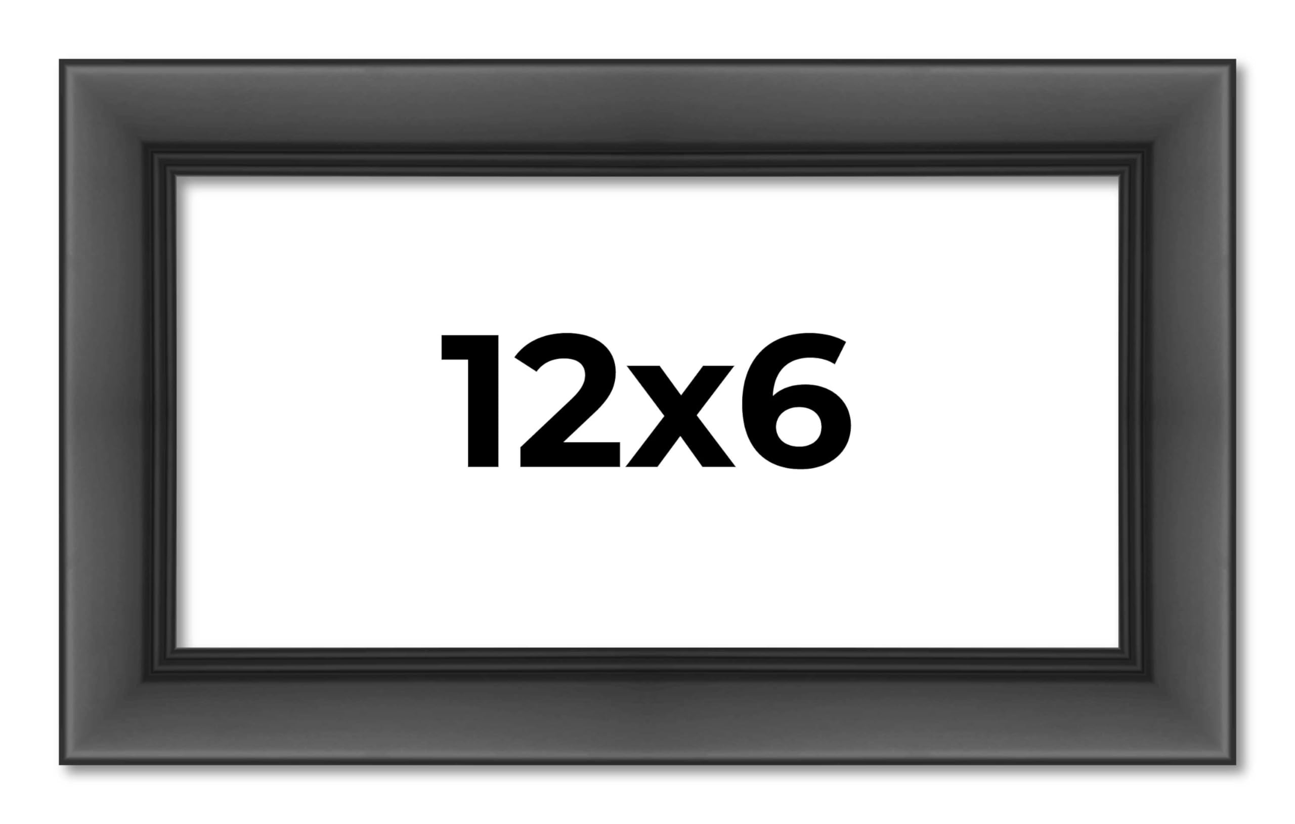 Amazon.com - Poster Palooza 12x6 Frame Black Contemporary Complete