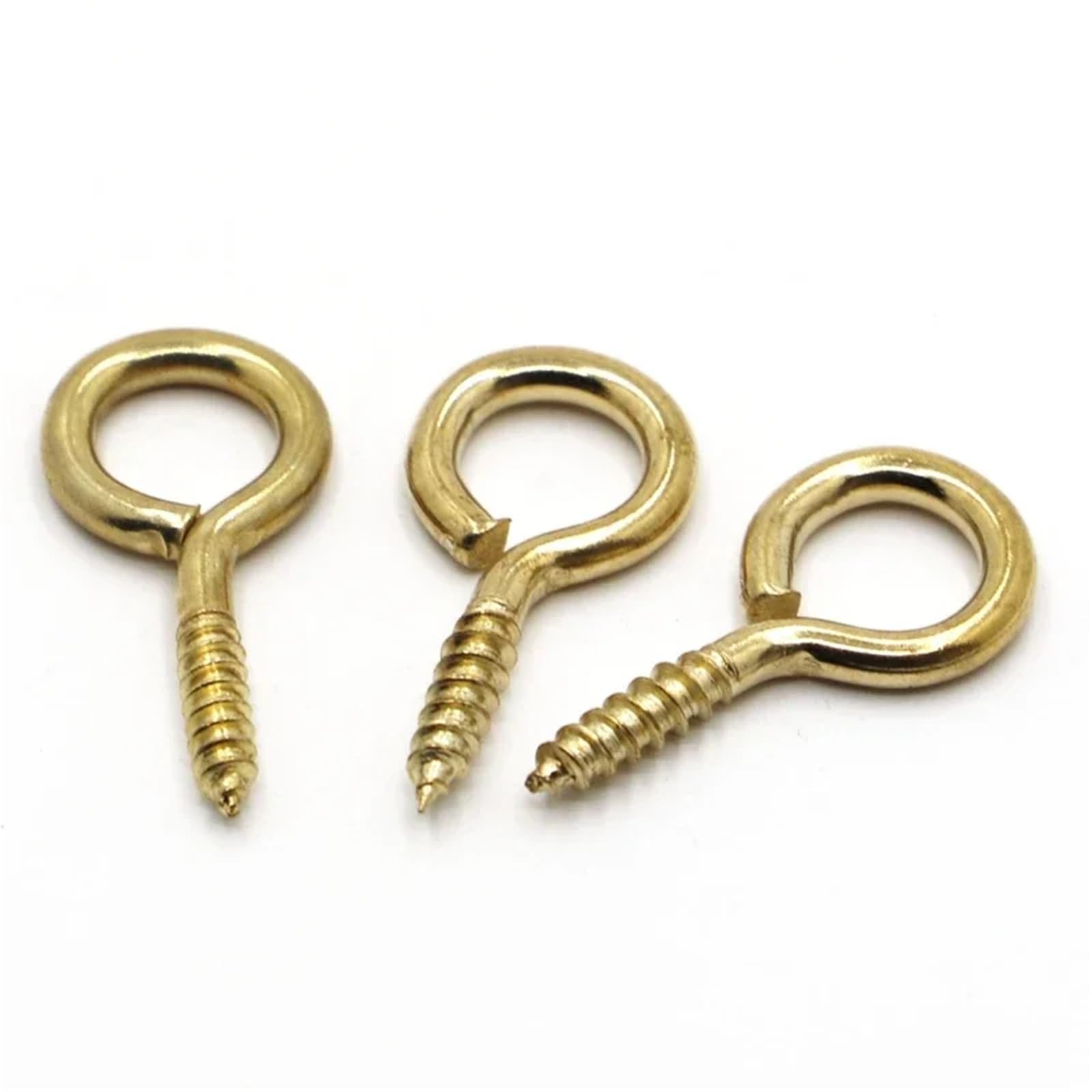 Ganci da soffitto in metallo, Confezione da 60 ganci a vite autofilettanti multicolori, dimensioni multiple(Copper Plated,10#)