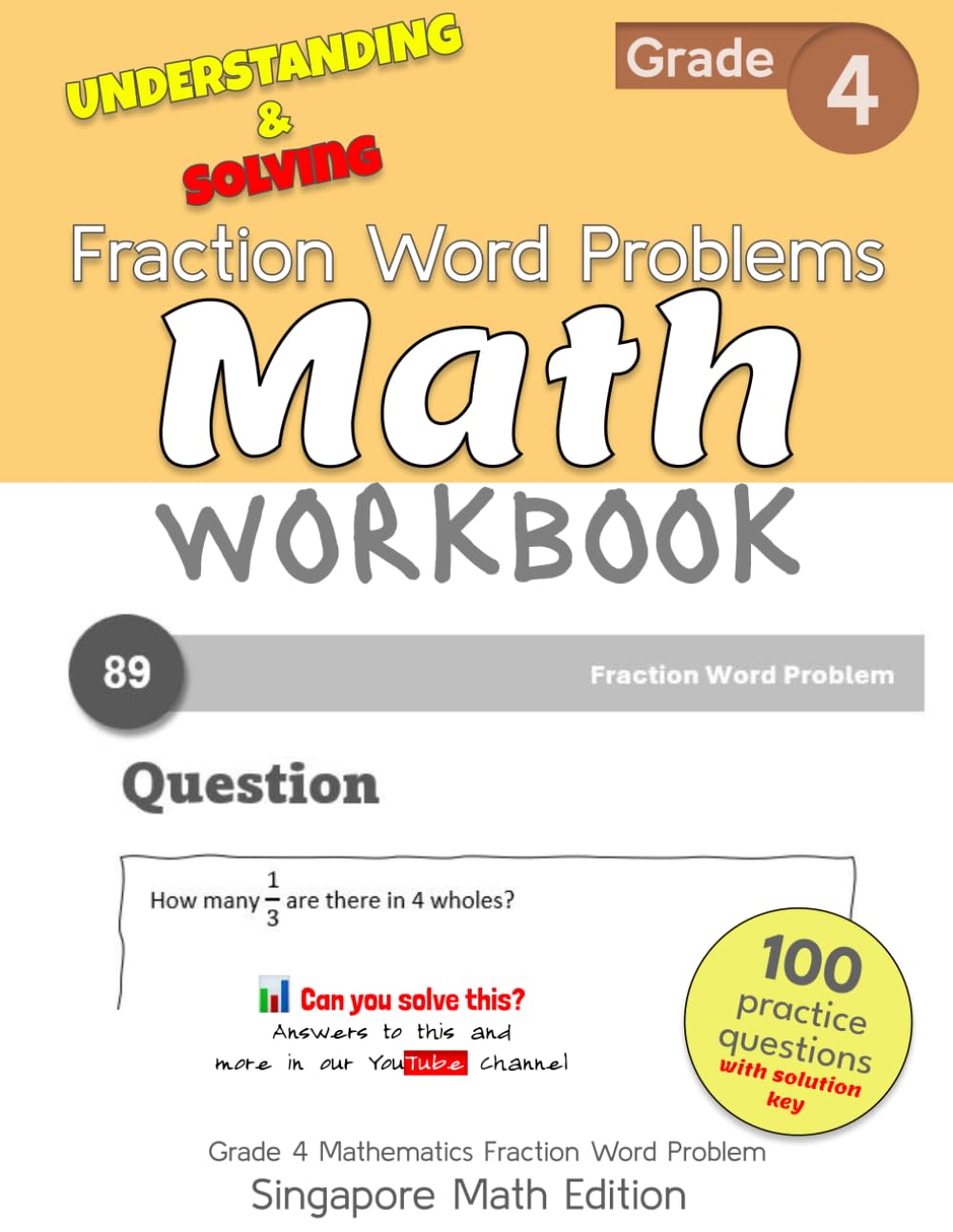 Math Workbook Grade 4 Fraction Word Problem