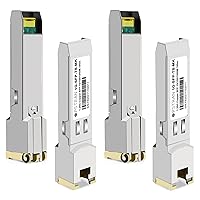 Vista 25 de Módulo transceptor de cobre 1000BASE-T SFP RJ45 compatible con Cisco GLC-T SFP-GE-T el 328.1 ft Cat5e/6