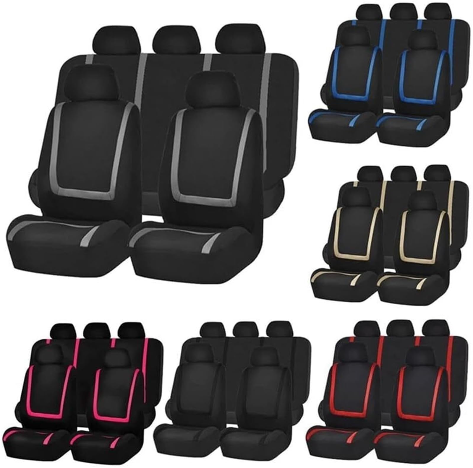 Auto per set di coprisedili per Peugeot 106 107 205 206 207 208 301 306 307 308 309 405 406 407 408 508 607 807 2008(5)