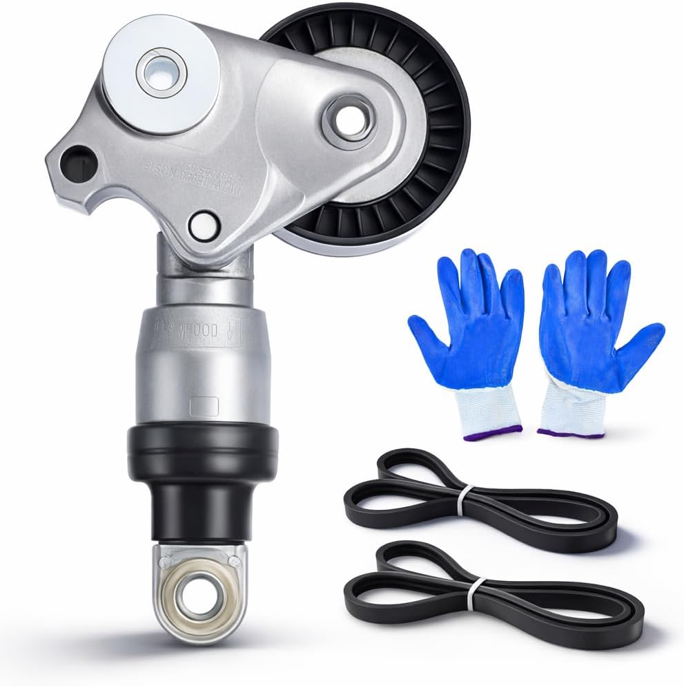 90K-39390 Serpentine Belt Drive Component Set with Tensioner Pulley, Fit for 2012-2021 Mazda 3 6 CX-3 CX-5 CX-9 CX-30 MX-5 Miata 2.0L 2.3L 2.5L