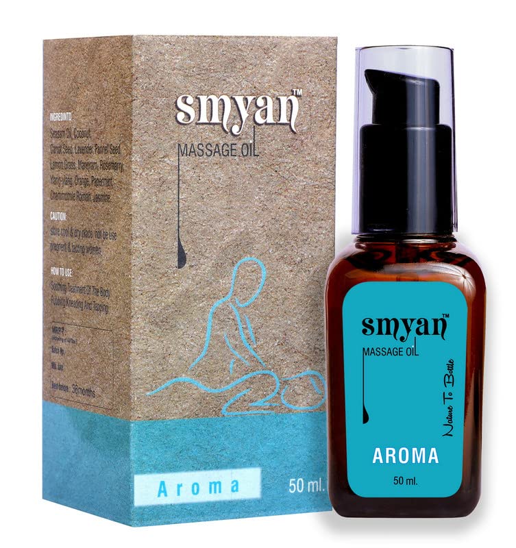 Smyan Full Body Massage Oil, Aroma - For Pain Relief in Back, Legs, Arms, Knee, Body, Refreshing and Skin Restorative, SLS & Paraben Free (Men & Women, 50ml) (B08PC38XNW) Amazon Price History, Amazon Price Tracker