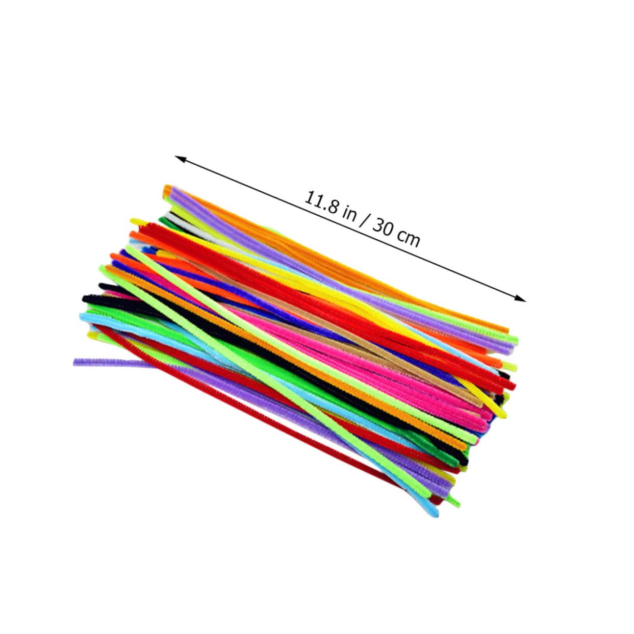 DOITOOL Colorful Twist Stick Craft Kit 300pcs Chenille Stems Classroom Craft Supplies Boys and Girls DIY Twisted Sticks