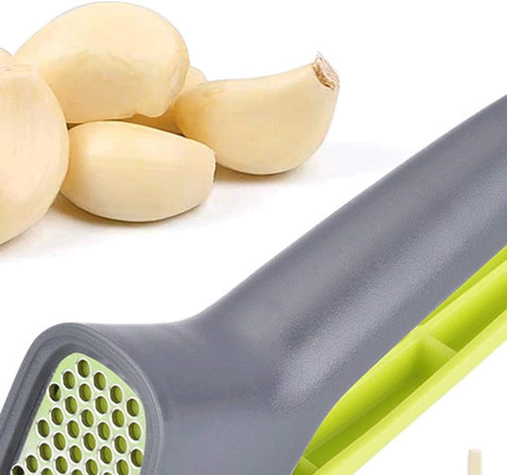 Kitchen Stainless Steel Manual Garlic Press Vegetable Crusher Ginger Squeezer Masher Handheld Mincer Tool Easy Use