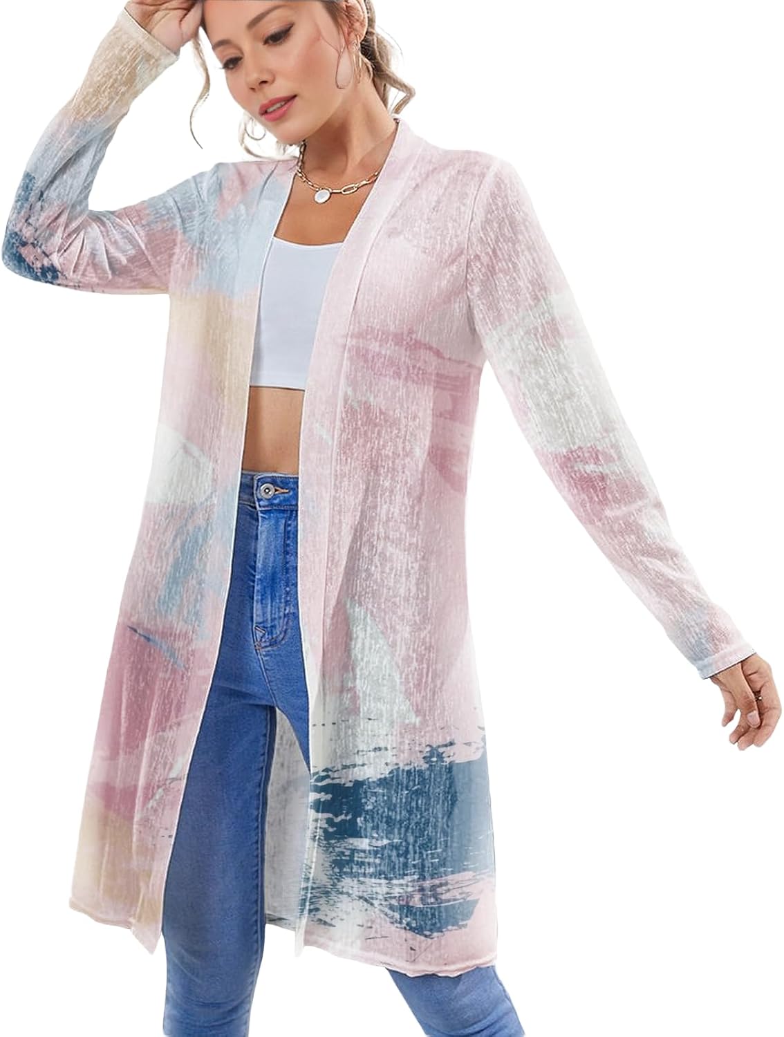 Sweater Shirts for Women Plus Size Comfy and Soft Beach Light Cover Ups Open Front Fashionable Fall Sweater