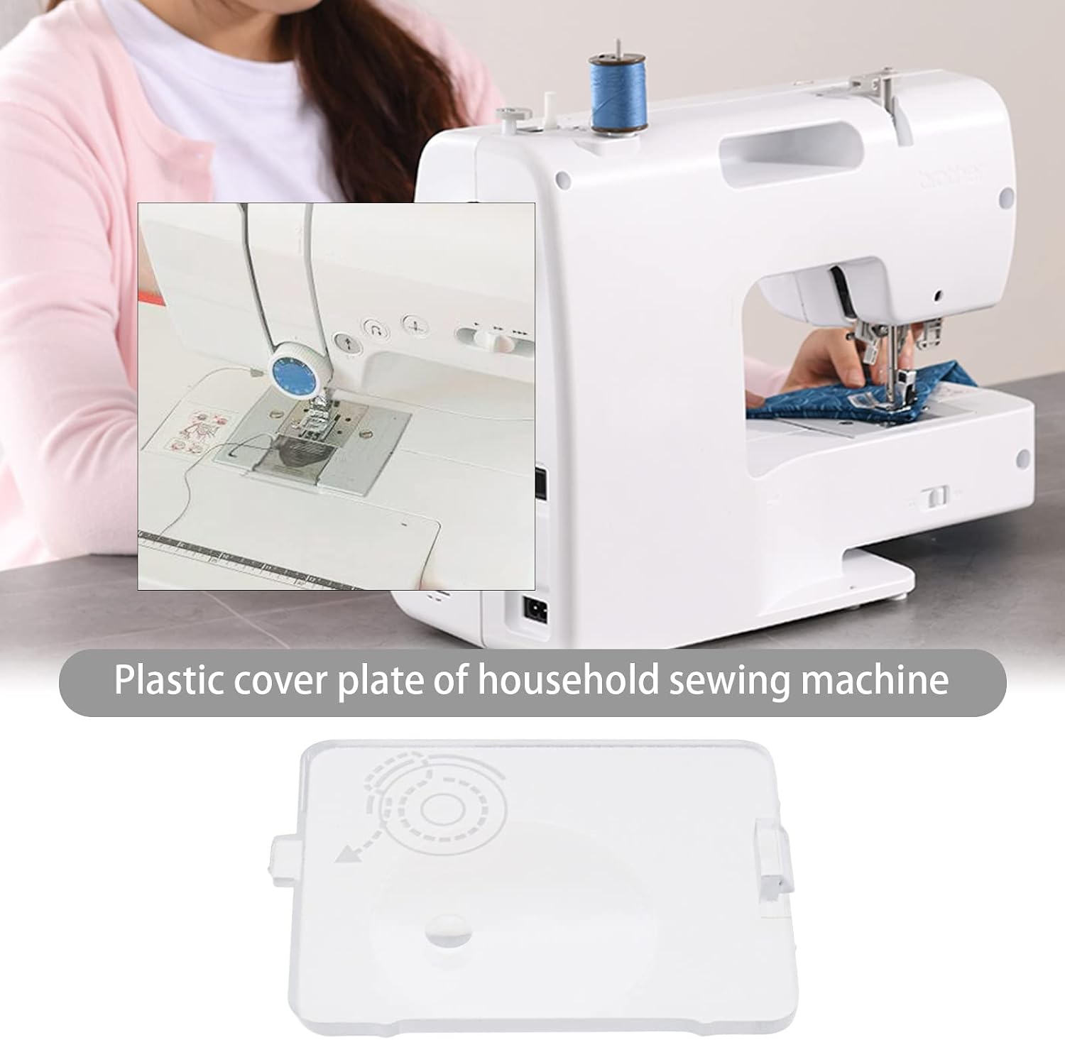 Create idea 2PCS Bobbin Cover Slide Plate 416428301 Compatible with Singer Sewing Machine 3223 3229 3321 3323 Talent 44S 4411 Heavy Duty 4423 Heavy Duty 4432 4443 4452 511 5511