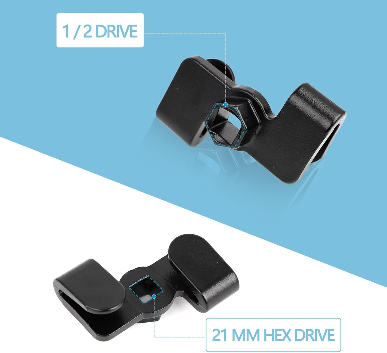 mokuo 49403 Universal Automotive Wrench Extender Adaptor Come with Wrench Adaptor + Wrench Extender Bar,Black