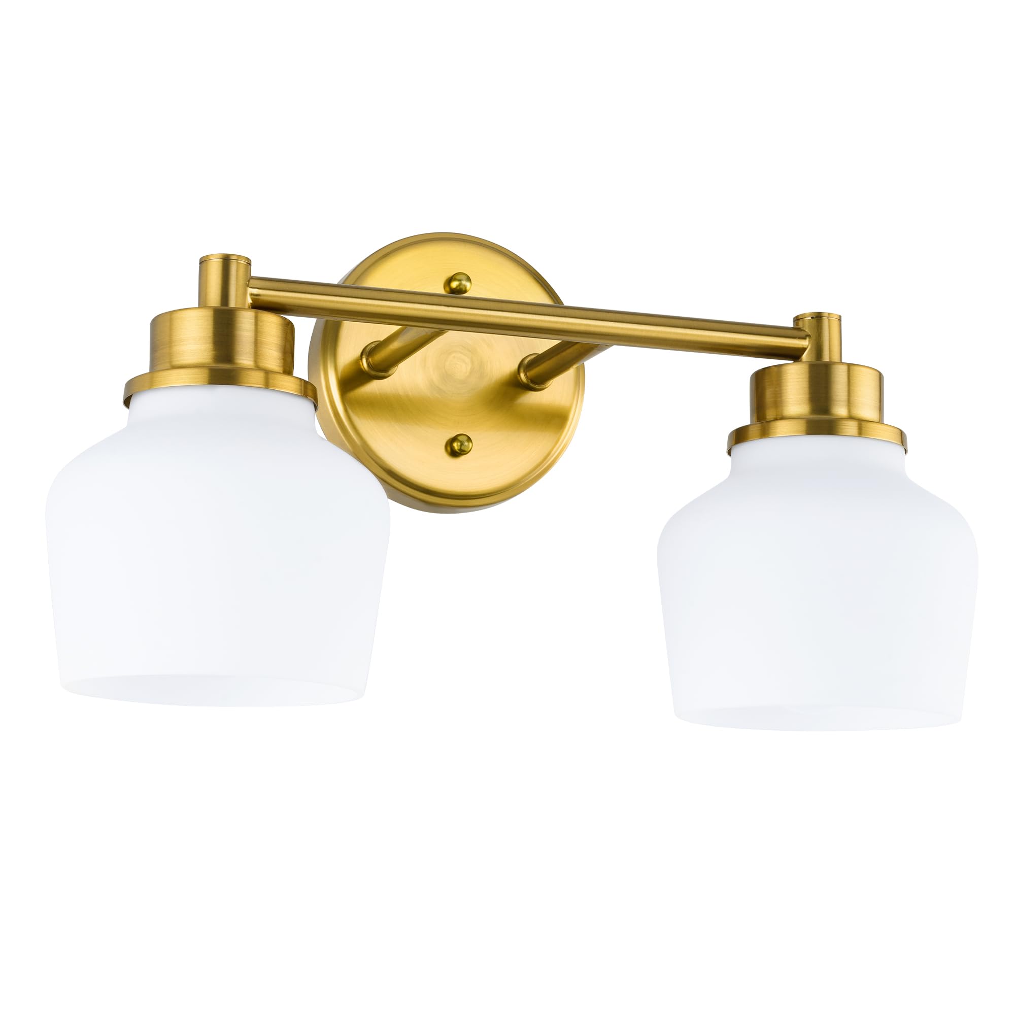 Emak Brushed Gold Bathroom Light Fixture, Vintage Wall Sconce, Vanity Light