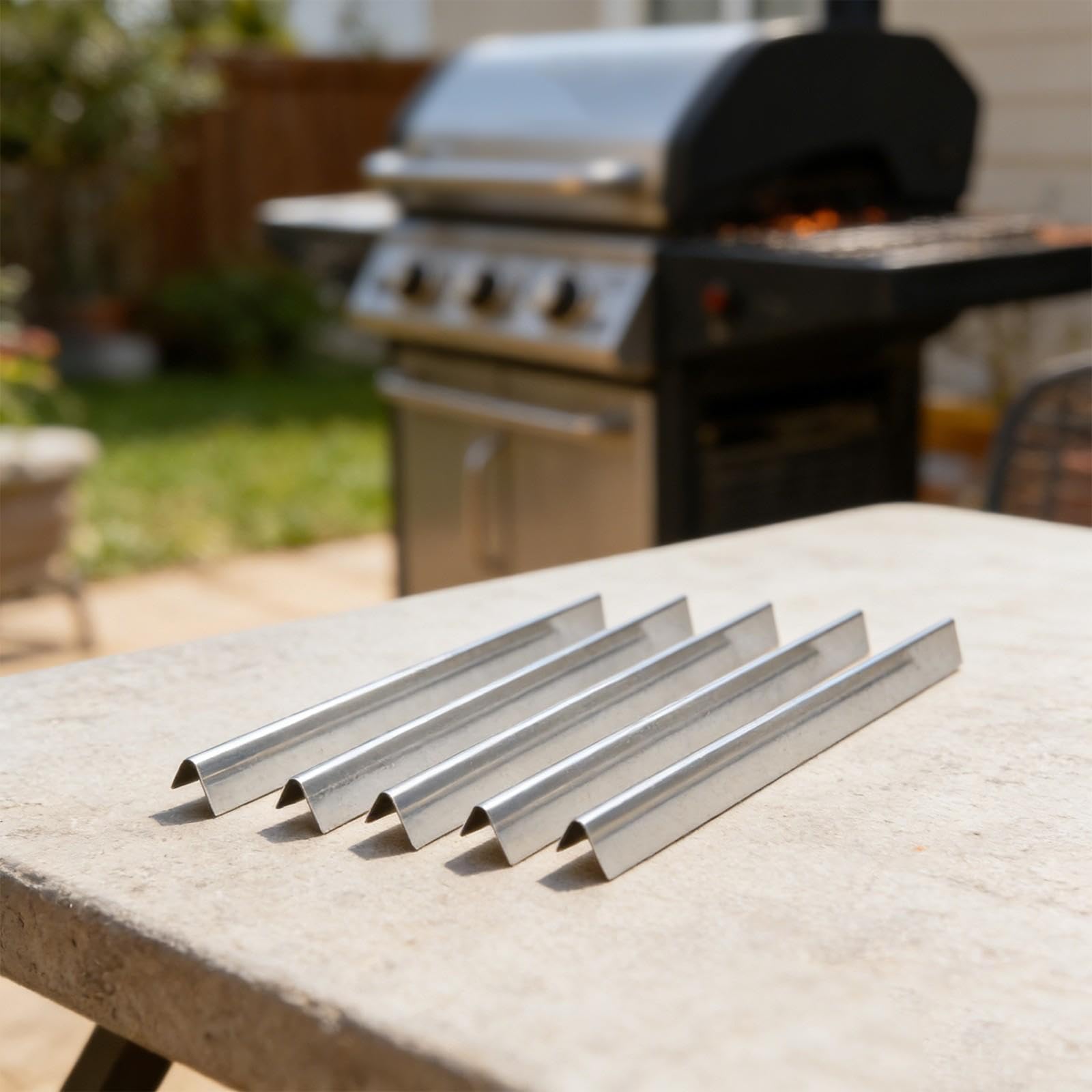 5 Barre Aromatizzanti Acciaio per Weber per spirit 5 Barre Aromatizzanti