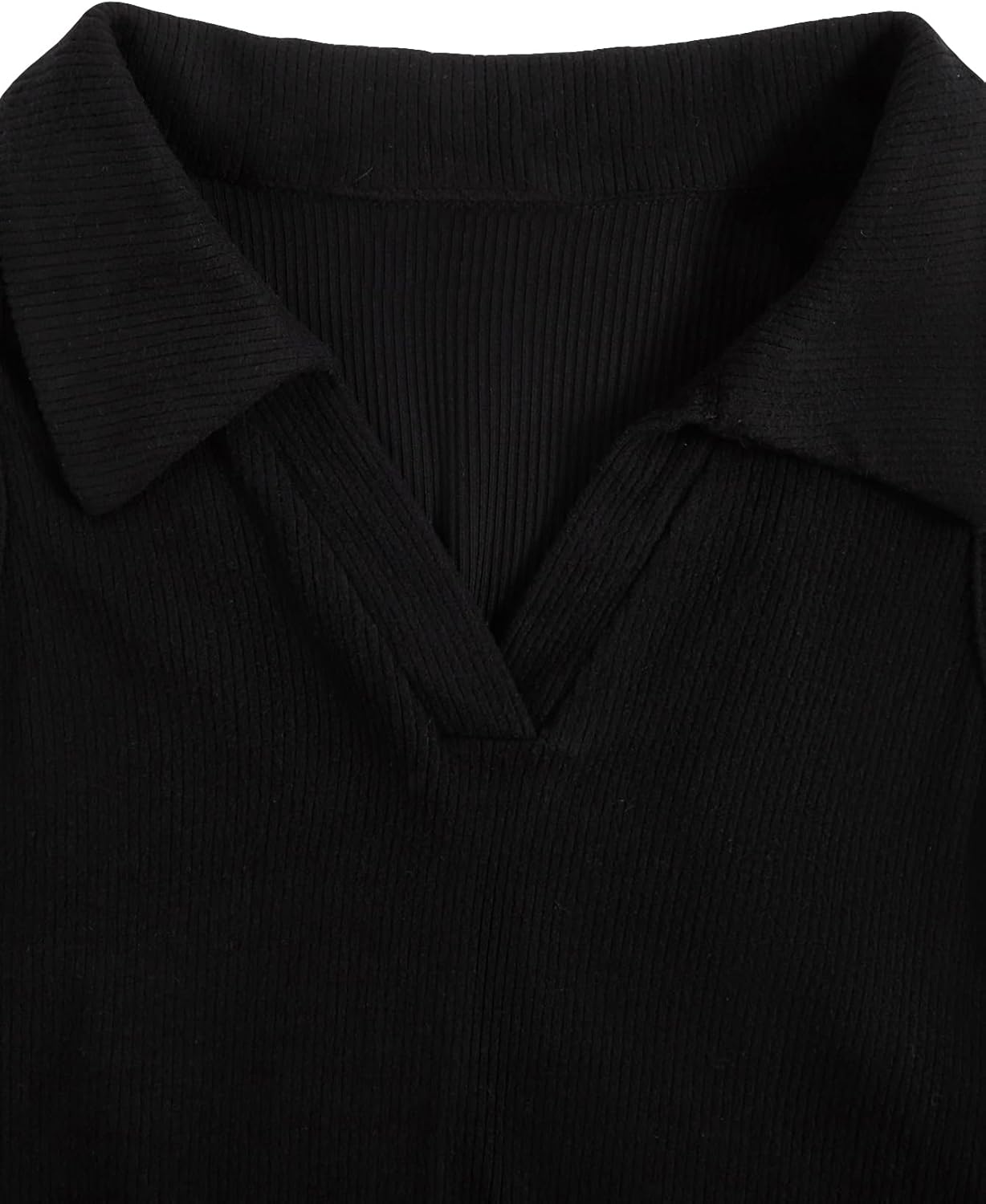 Verdusa Women's Casual Collared V Neck Sleeveless Solid Fitted Tank Tops - Image 4