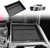 TripleAliners for 2022 2023 2024 205 Tundra Center Console Leather Insert Storage Organizer Accessories with Trim Compatible with Toyota Tundra 2022-2025 SR SR5 Limited TRD PRO Leather Black