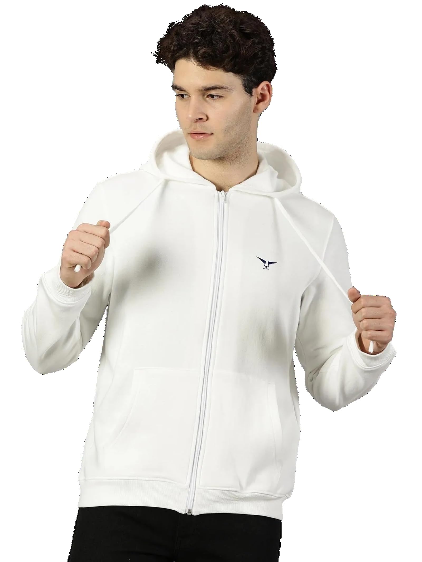 leon Mens Cotton Blend Full Zipper Solid Hoodies | Regular Fit Hooded Neck Full Sleeve Sweatshirt | Everyday Comfort and Warmth | Stylish Hooded Jacket for Men-picture-33