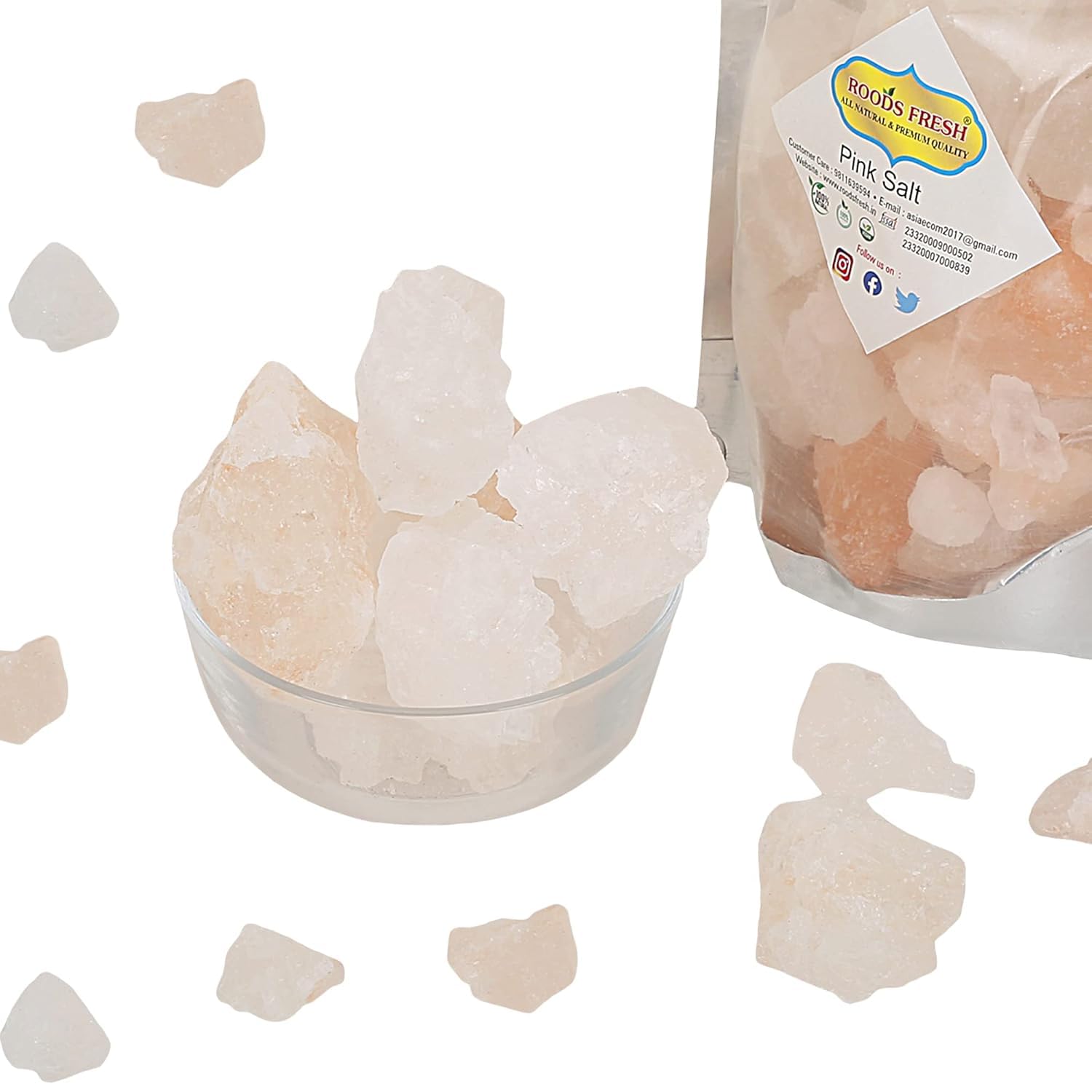 Roods Fresh Rock Salt | Sendha Namak Whole Crystal | Lahori Namak Chunks 400 Gm - Image 3 thumbnail