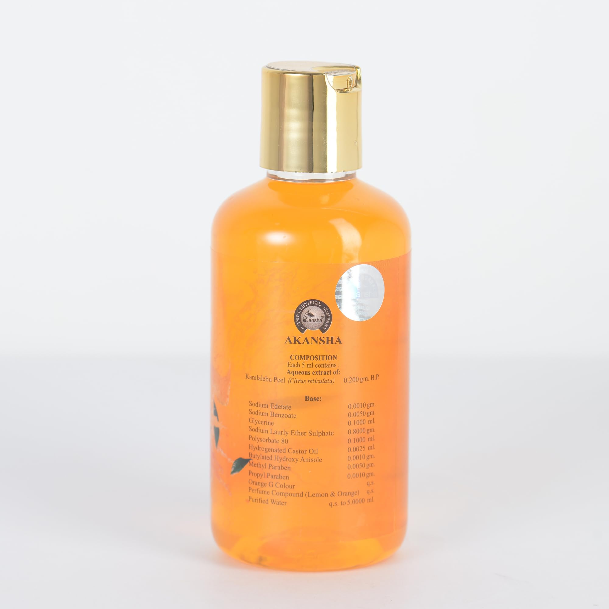 AKANSHA Nabaroop Men's & Women's Ayurvedic Natural Face and Body Wash- 200ml (Orange)