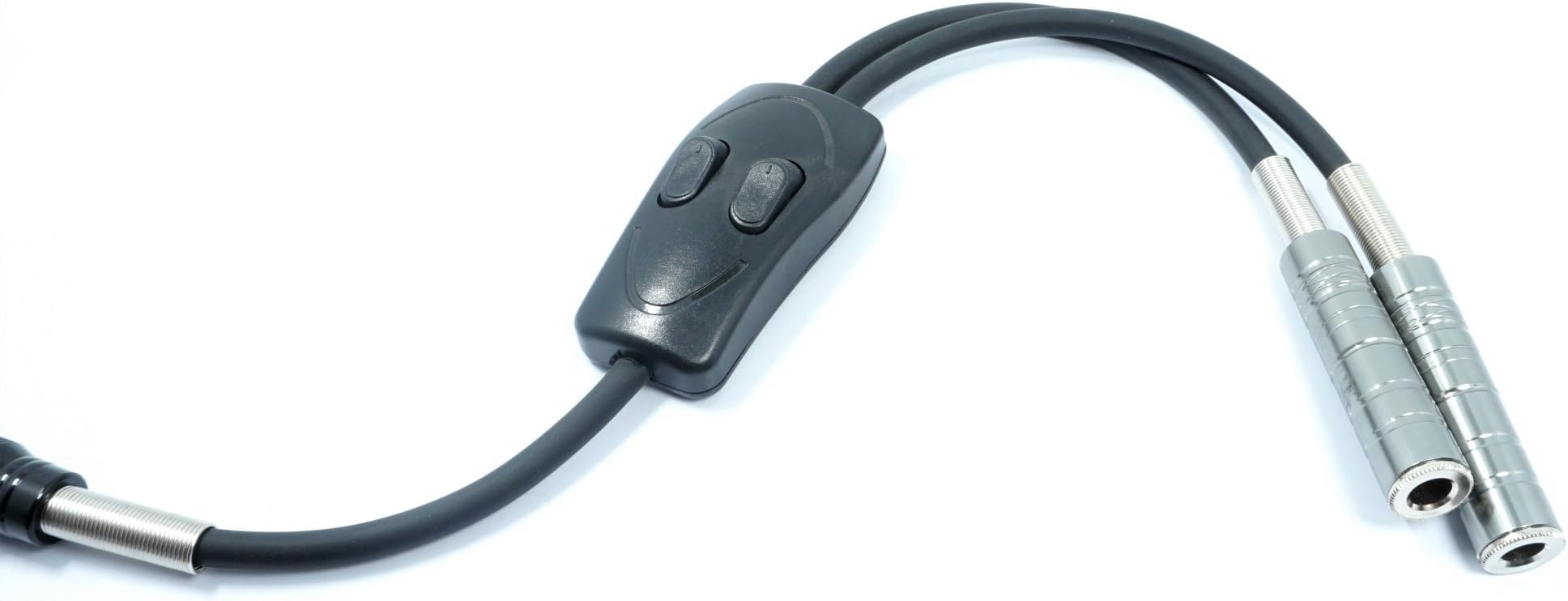 Tattoo Switch Box Switch Line Dual Connection Clip Cord Controller For Tattoo Power Supply Who Use 2 Tattoo machines (Black)