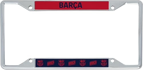 Miniatura 2 de Desert Cactus FC Barcelona Car Accessories Barça Football Club Marco de matrícula metálico y soporte para etiqueta para la parte delantera o trasera