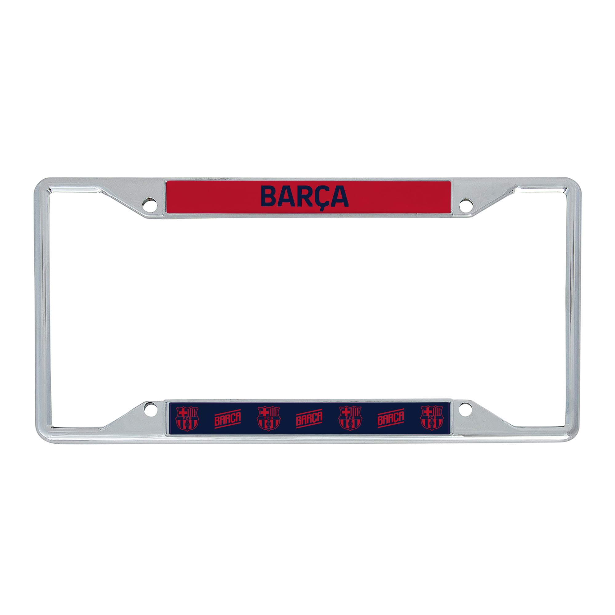 Desert Cactus FC Barcelona Car Accessories Barça Football Club Metal License Plate Frame and Tag Holder for Front or Rear of Car (Style 3)