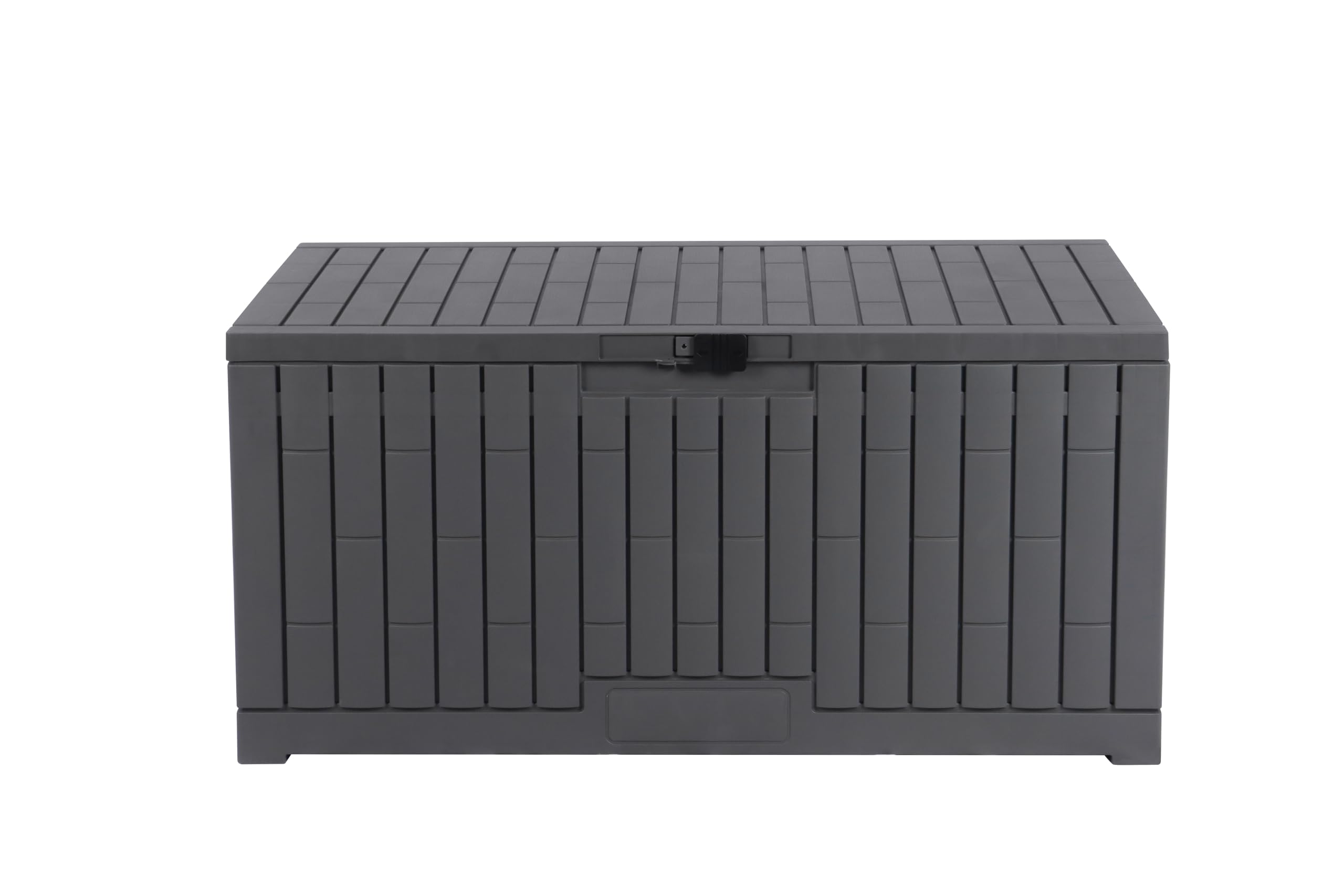 Koll Living Gartenbox Mara 454 Liter Grau | aus Kunststoff | 135 x 58,7 x 65 cm | UV- & witterungesbeständig