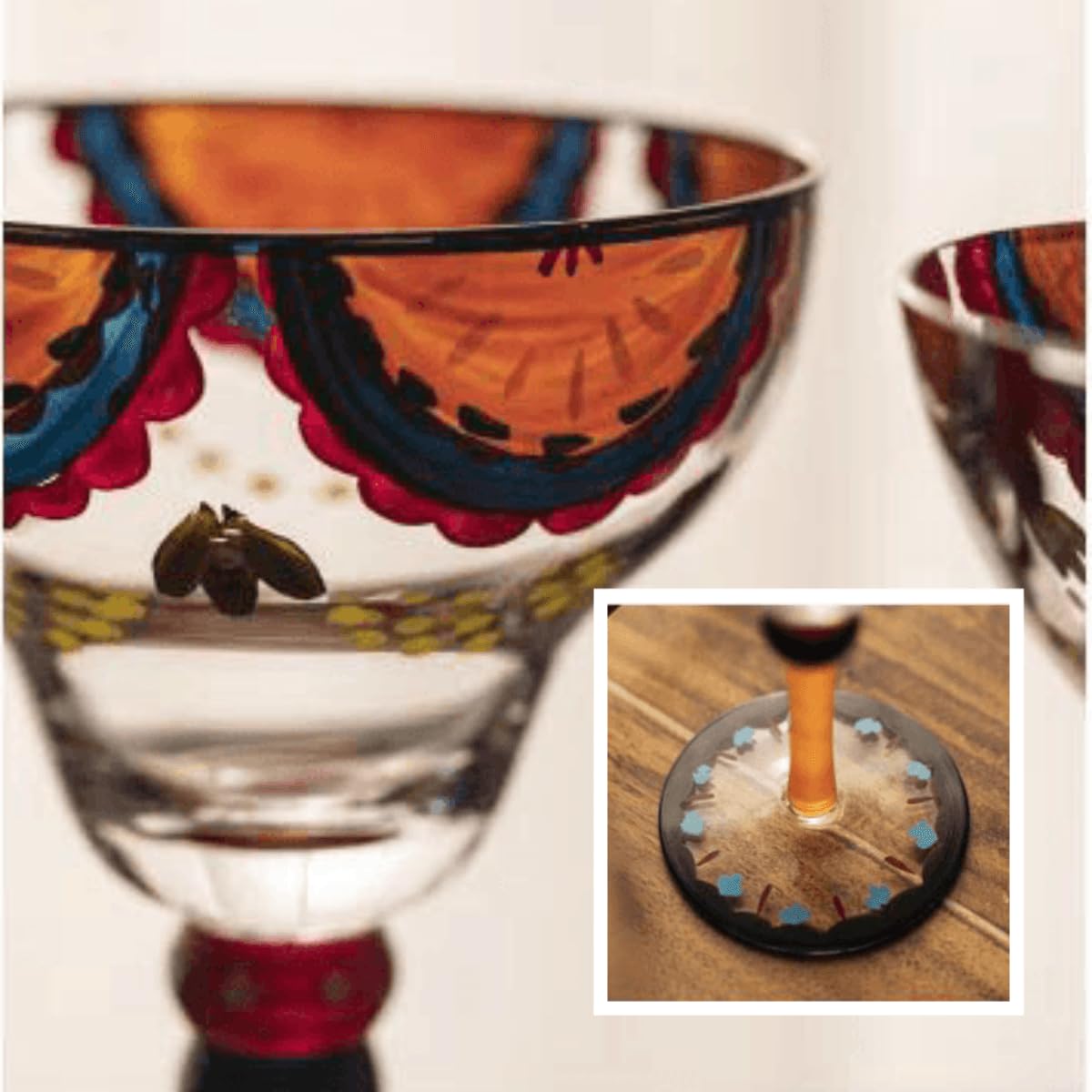 Supercap - Vasos de margarita, vasos soplados a mano para cócteles, vasos de bar clásicos, perfectos para el hogar, restaurantes y fiestas, 1 unidad