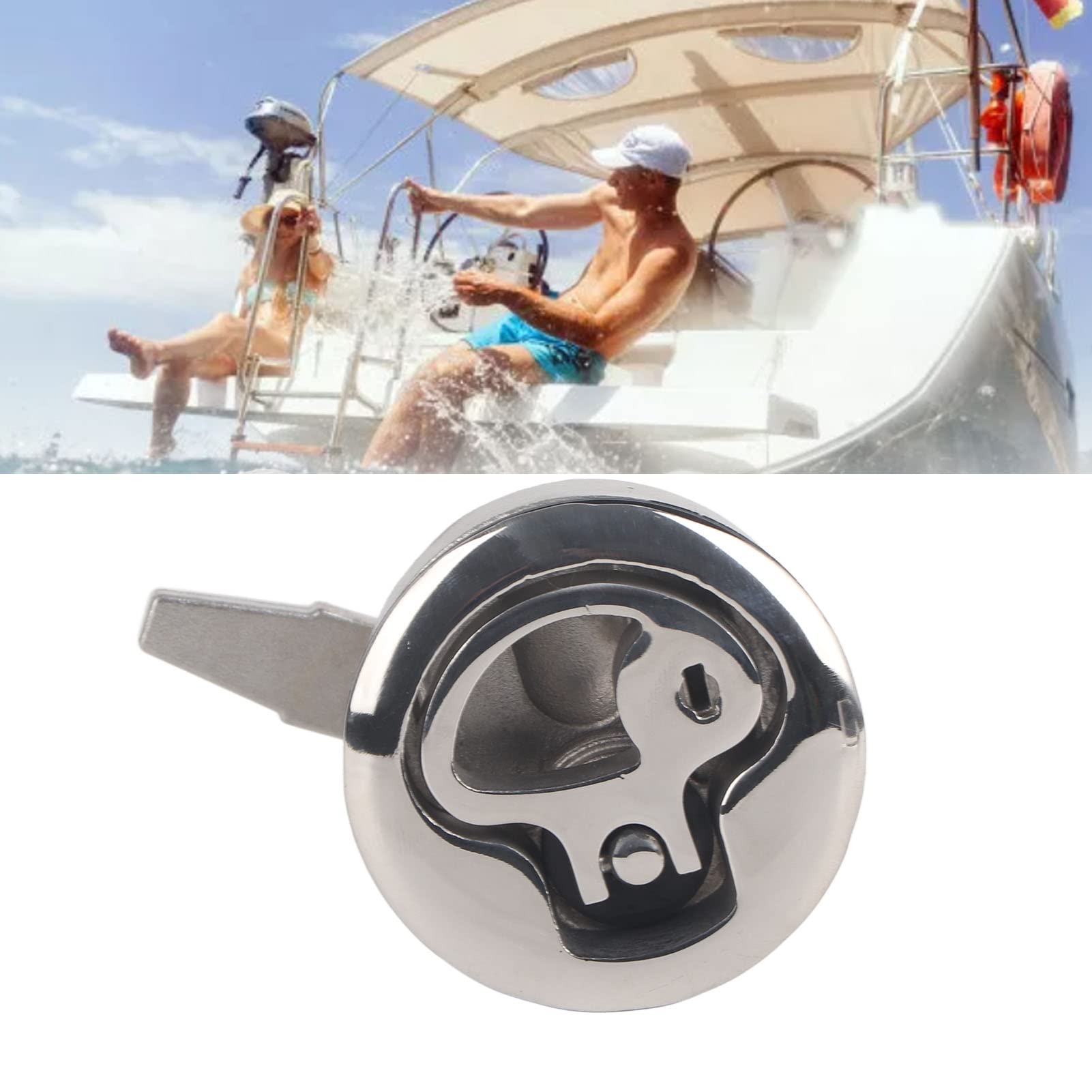 Pestillo de leva para barco de acero inoxidable, pestillo de cierre de cubierta marina, diseño de cierre de tracción paralelo con apertura de elevación hacia arriba, hebilla de