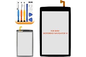 BMW Motorrad Navigator VI Touch Screen Replacement Glass Black with Tools