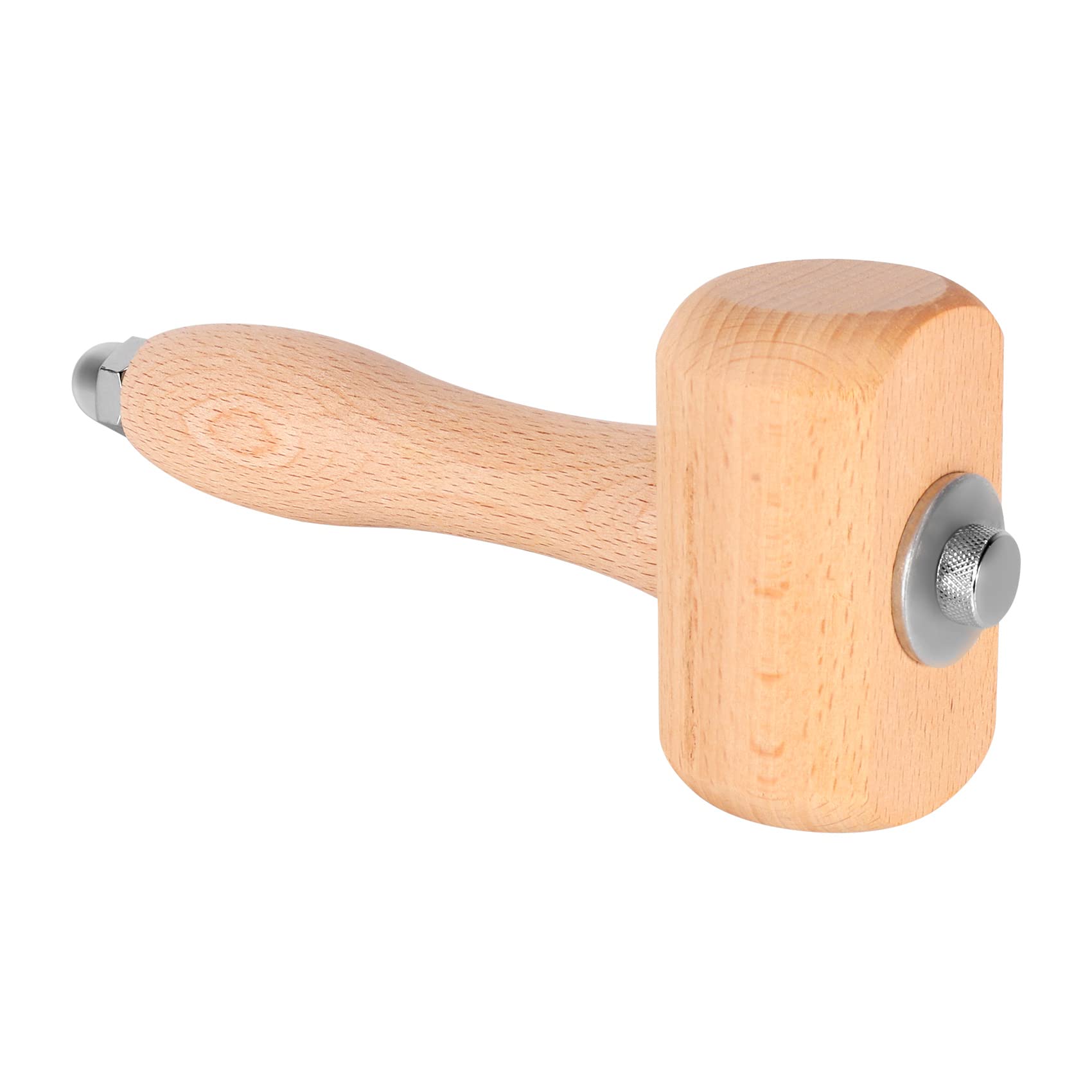 Wooden Mallet Leathercraft Carving Hammer Sew Leather Tool Kit (Wooden), Wood Color 4894870569547