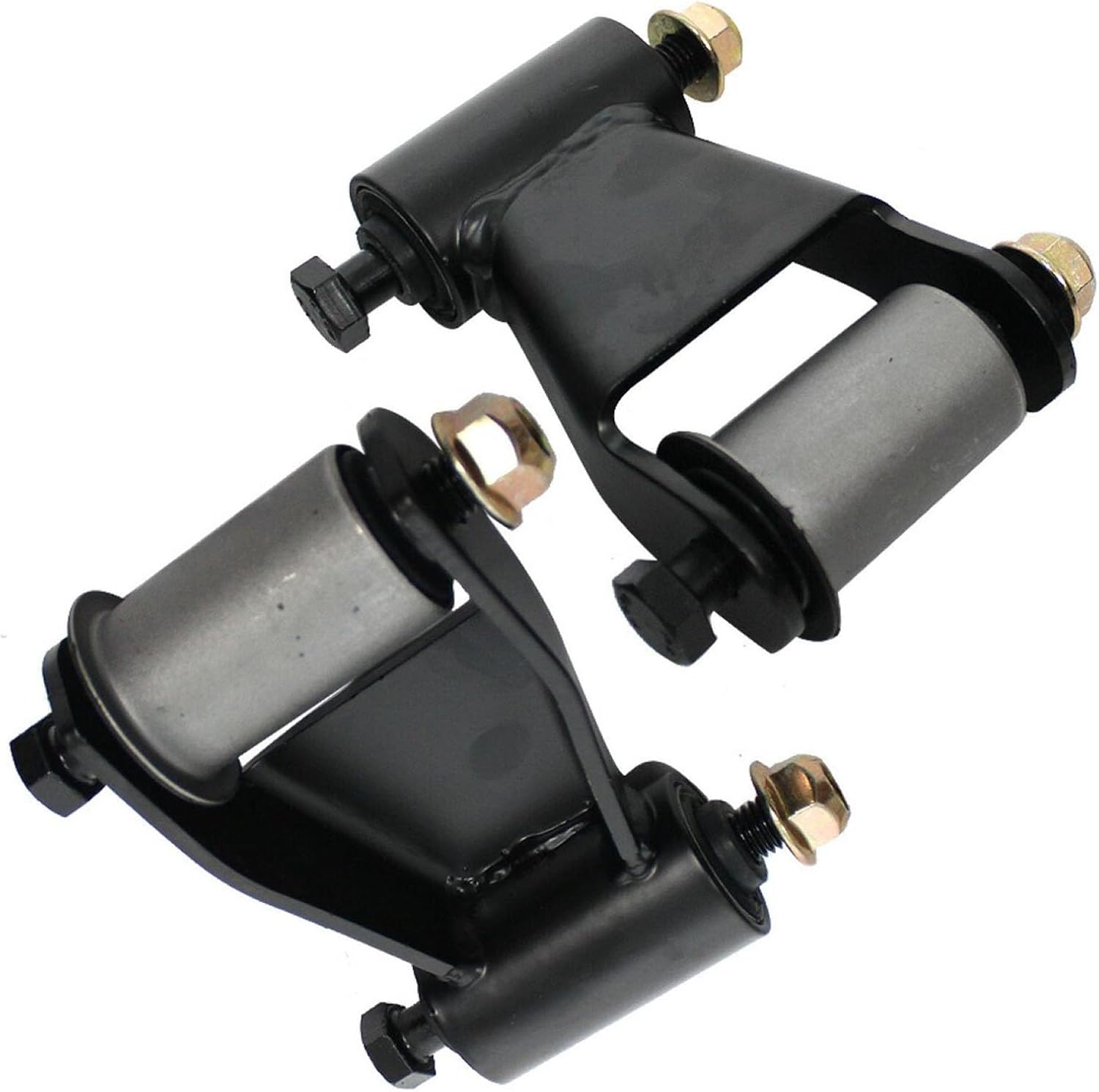 Rear Leaf Spring Shackle & Hanger Kit – Pair – Compatible with 2002–2008 Dodge Ram 1500 – Replaces 722-034 – Suspension System Components