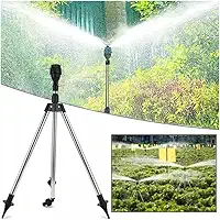 Aspersor De Jardim Giratório Automático Com Tripé De 360