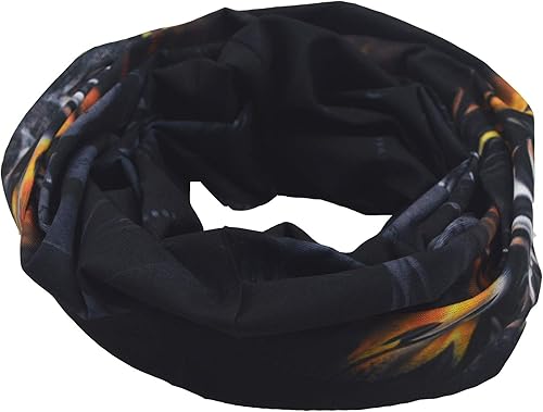 Miniatura 86 de Obacle - Tapabocas con cuello polar y de estilo de pañuelo contra el polvo y el sol para hombre y mujer Calavera Azul Ojo y Nariz