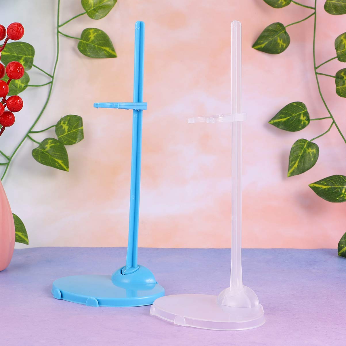 EXCEART 20 pezzi Supporto per Bambola in Telaio Fisso Trasparente Blu