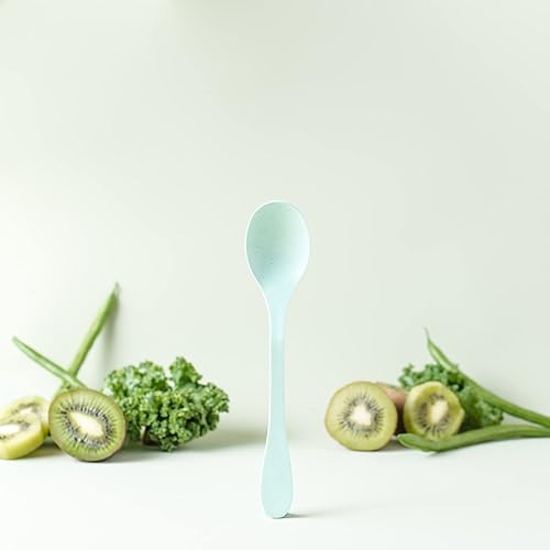 Miniatura 6 de KNORK Eco - Juego de cubiertos reutilizables de bambú a base de plantas, 24 piezas (12 tenedores ecológicos, 12 cucharas ecológicas), multicolor,