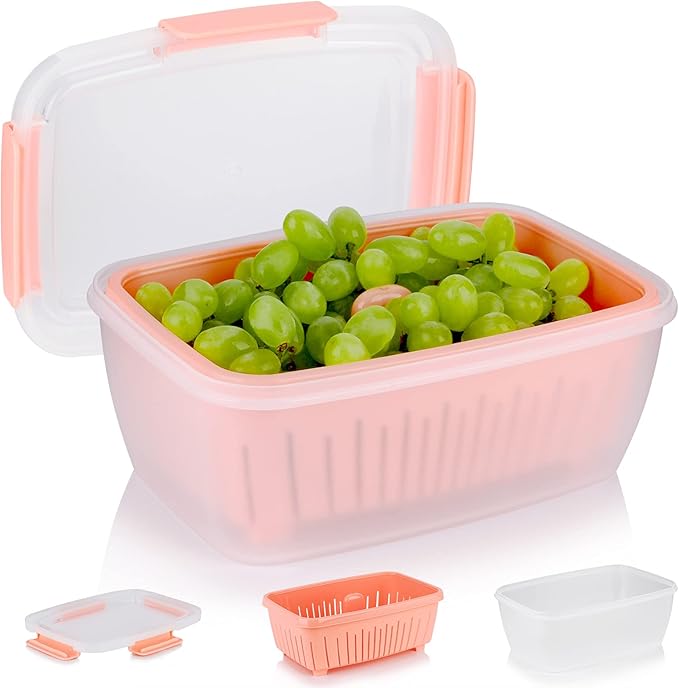 Genteen Berry Containers for Fridge, Fruit Containers for