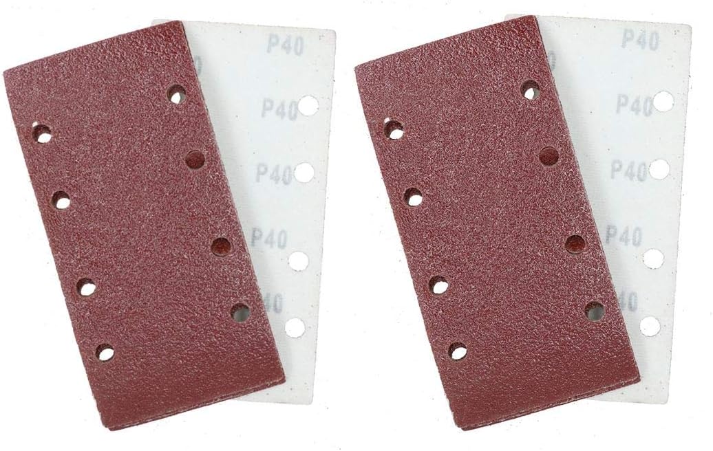 1/3 Sheet Sanding Sander Sandpaper Pads 20 Pack 40 Grit