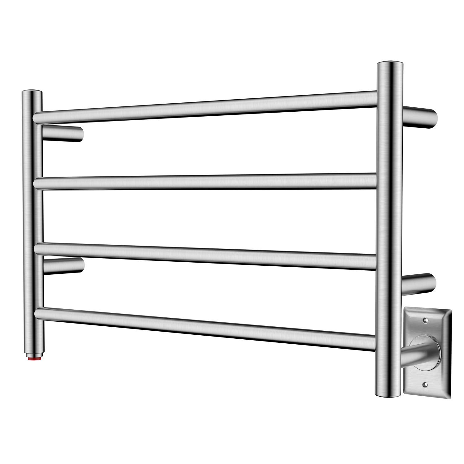 HEATGENE Towel Warmer 4 Bar Towel Dryer WallMounted Plugin Bath Towel