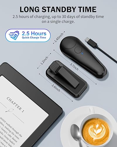 Miniatura 6 de UNIBITRI RF Remote Control Page Turner for Kindle Paperwhite Kobo eReaders, Remote Page Turner for Phone iPad iOS Android Tablets Taking Reading