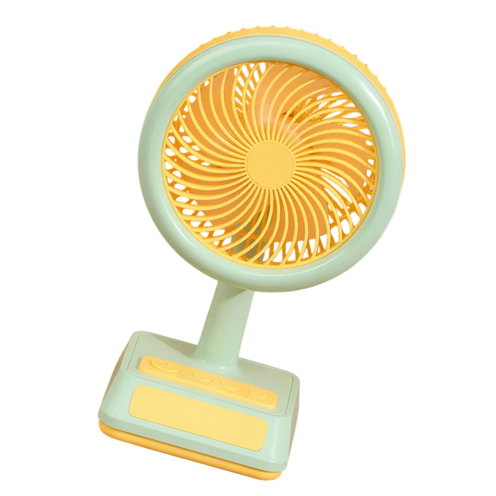 kokdid Portable Desk Fan Rechargeable Portable Low Noise Dorm Cooling Low Noise Adjustable 3 Speed for Bedroom Use