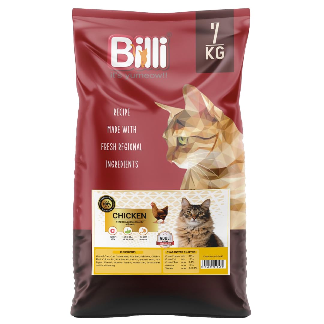 BilliAdult Real Chicken Cat Food 7 Kg
