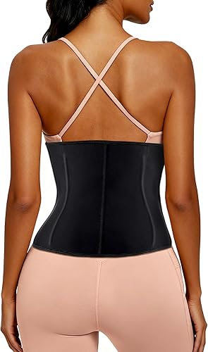 Miniatura 3 de ECOWALSON - Corsé de entrenamiento de cintura para mujer, ajustador, faja recortadora, moldeador de cuerpo con varillas de acero y extensor