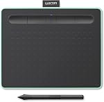 Wacom Intuos Small Graphic Drawing Tablet, Includes Training and Software; 4 Customizable Express Keys Compatible with Chromebook Mac Android & Windows, Photo/Video Editing, Design & Education, Black
