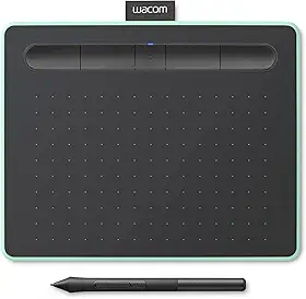 Mesa Digitalizadora Wacom Bluetooth Pequena Intuos Criativa - CTL4100WLE0, Verde e Preta, Pequeno