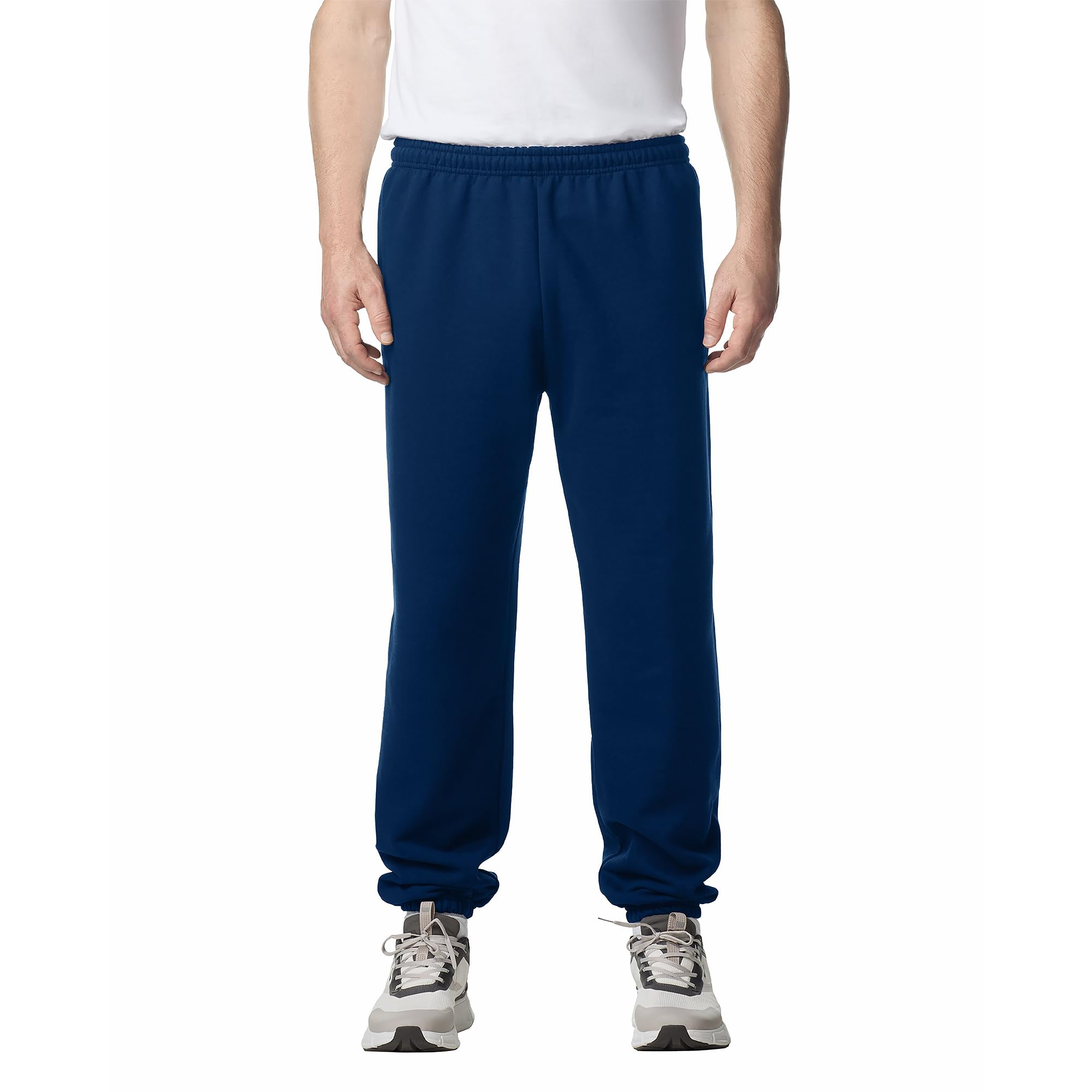 gildan Adult Fleece Elastic Bottom Sweatpants, Style G18200, Navy (1-pack), XX-Large-picture-0