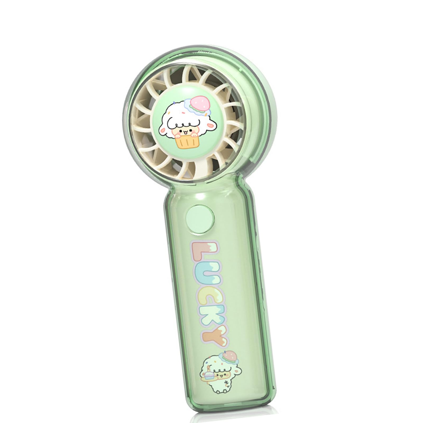 Elnwnnkc Friendly Foldable Fan Build Rechargeable Individual Camping Cooling Device Suitable for Mobile Use Cartoon Portable Handheld