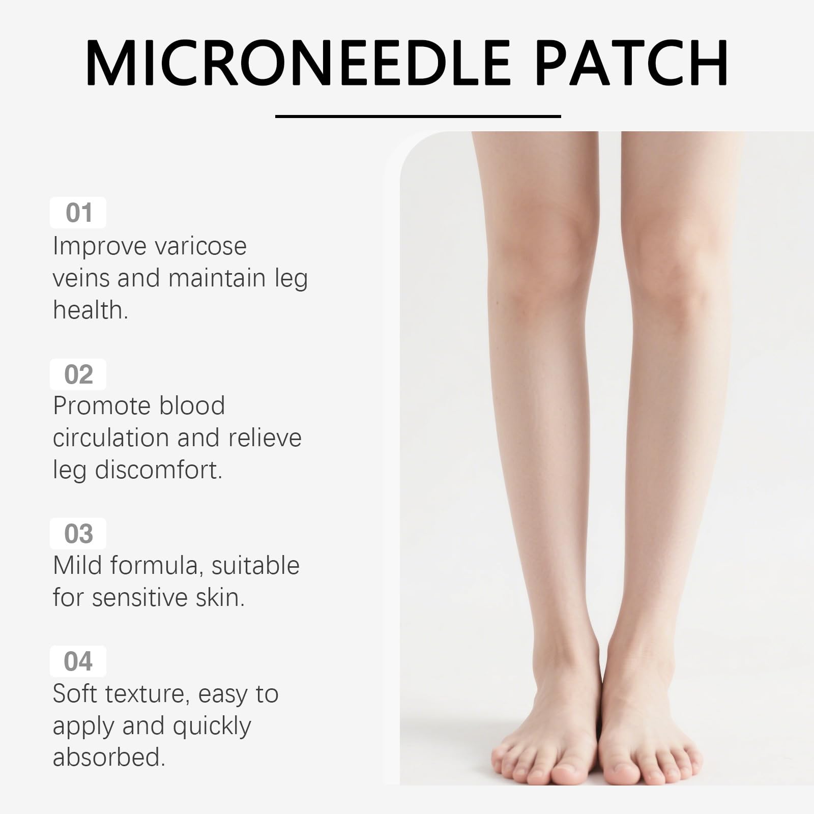 Veinrepair Mikronadel Pflasterrolle,Vein Repair Patches für müde schmerzende Beine,Vein Target Microdarts Pflegepflaster, lindert Beinschmerzen, Vein Heal Pflaster für alle Hauttypen (1 schachtel)