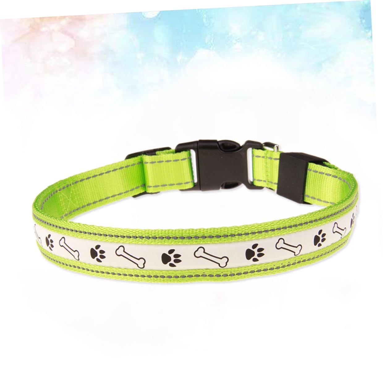 Toddmomy 2 Pièces LED Collier Pour Animaux De Compagnie Clignotant Collier Pour Animaux De Compagnie Éclairé De Circulaire Éclairé Pour
